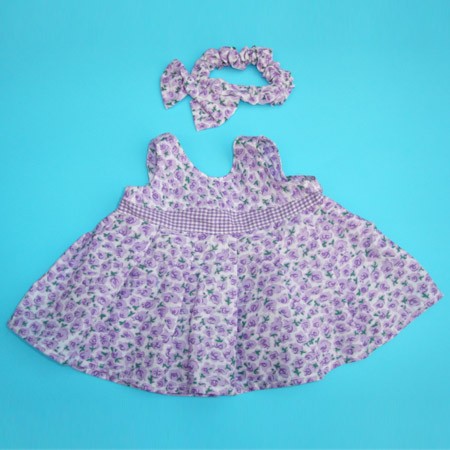 Vestido lila floreado