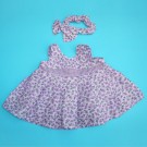 Vestido lila floreado